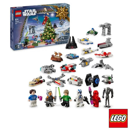 2024 LEGO Star Wars Advent Calendar 6 Characters, Christmas Idea with Minifigures & Mini Builds for Kids - Baig Merchant