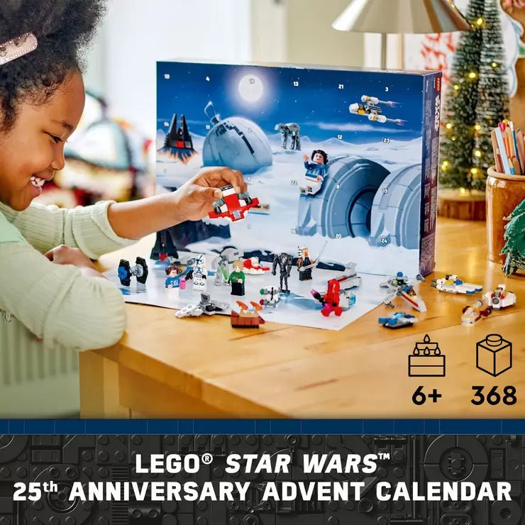 2024 LEGO Star Wars Advent Calendar 6 Characters, Christmas Idea with Minifigures & Mini Builds for Kids - Baig Merchant