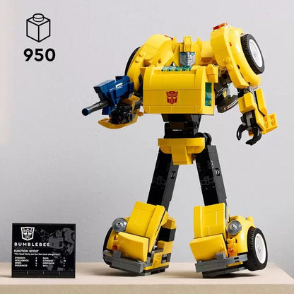 Collectible LEGO Transformers Bumblebee Model Kit for Adults - 950 Pieces - Baig Merchant