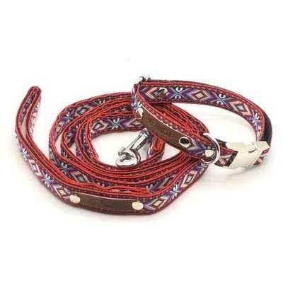 Designer Handmade Cotton Dog Collar for Small Breeds with Personalised Engraving - Baig Merchant