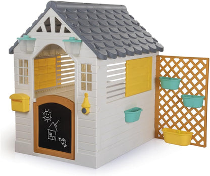 Durable Outdoor Playhouse with Fence - Safe, Colourful, Easy Assembly for Kids - Baig Merchant