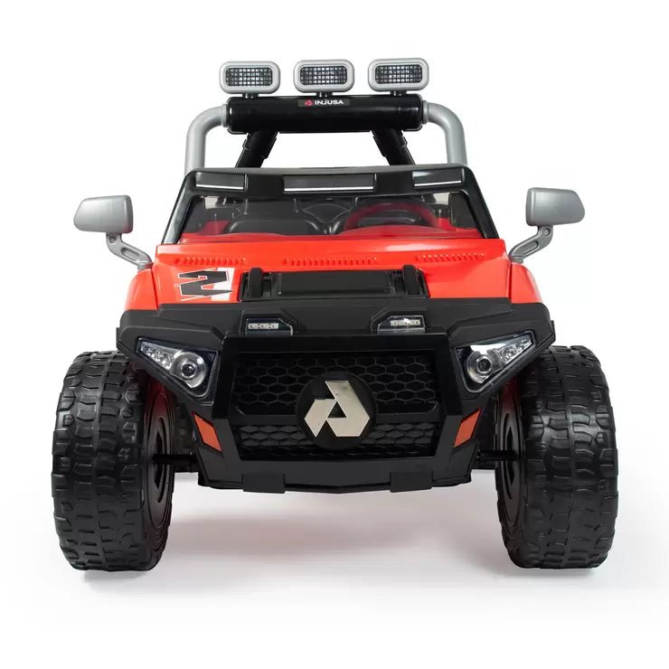 Injusa Monster 24V Electric Ride On Jeep in Red (3+ Years) - Baig Merchant