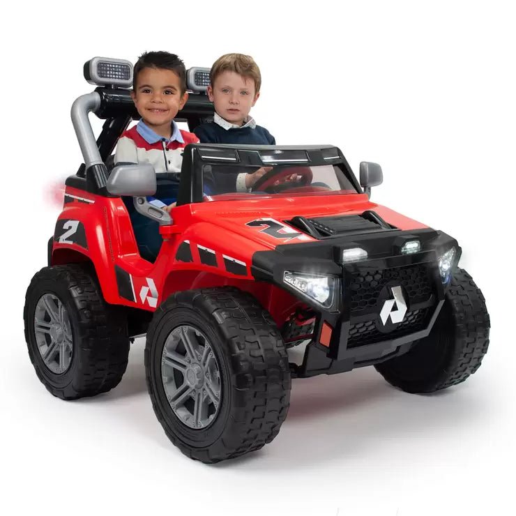 Injusa Monster 24V Electric Ride On Jeep in Red (3+ Years) - Baig Merchant