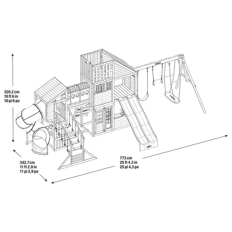 KidKraft Outdoor Odyssey Playcentre and Swing Set (3 - 10 Years) - Baig Merchant