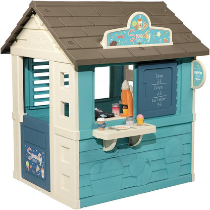 Kids Outdoor Playhouse Shop - Ice Cream & Pancake Station w/ Accessories - Baig Merchant