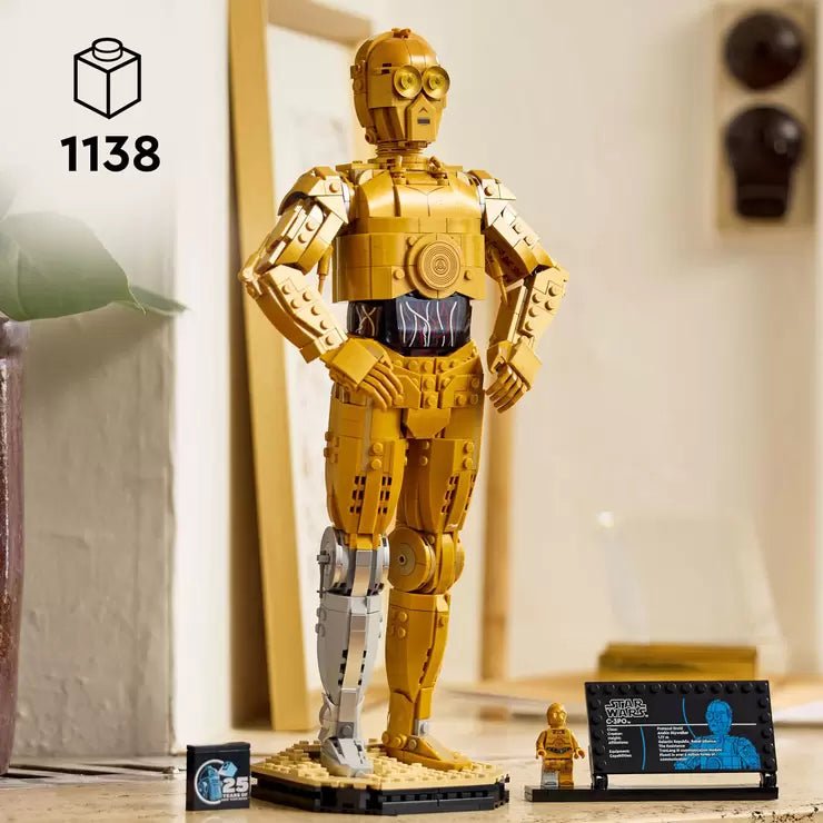 LEGO Star Wars C - 3PO Buildable Display Figure for Adults - Collectible Set - Baig Merchant