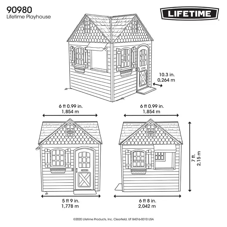 Lifetime 7ft (2.2m) Imagination Playhouse (3 - 10 Years) - Baig Merchant