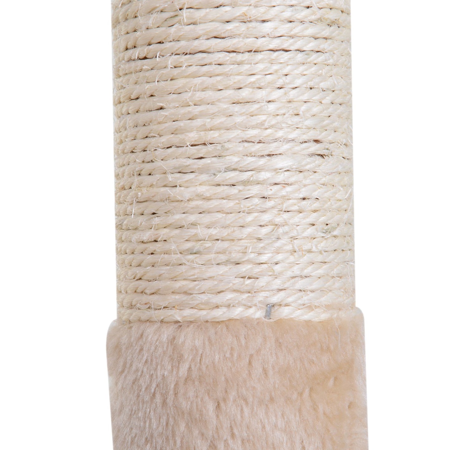 PawHut 70cm Cat Tree for Indoor Cats Durable Natural Sisal Scratching Posts Hammock Bed Kitty Activity Center Beige - Baig Merchant