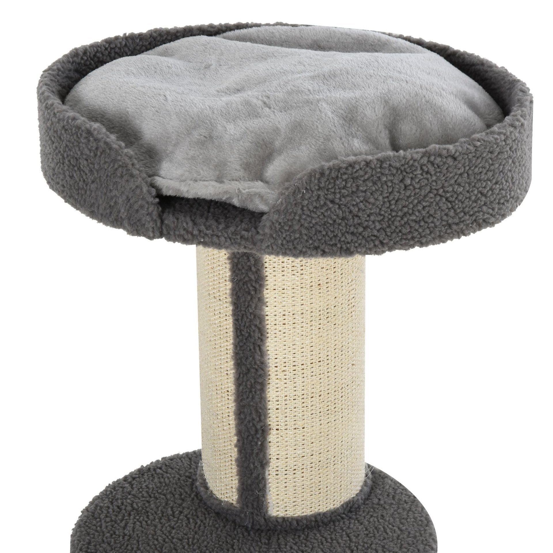 PawHut 91cm Cat Tree for Indoor Cats Kitten Activity Center Play Tower Perches Sisal Scratching Post Lamb Cashmere Grey - Baig Merchant