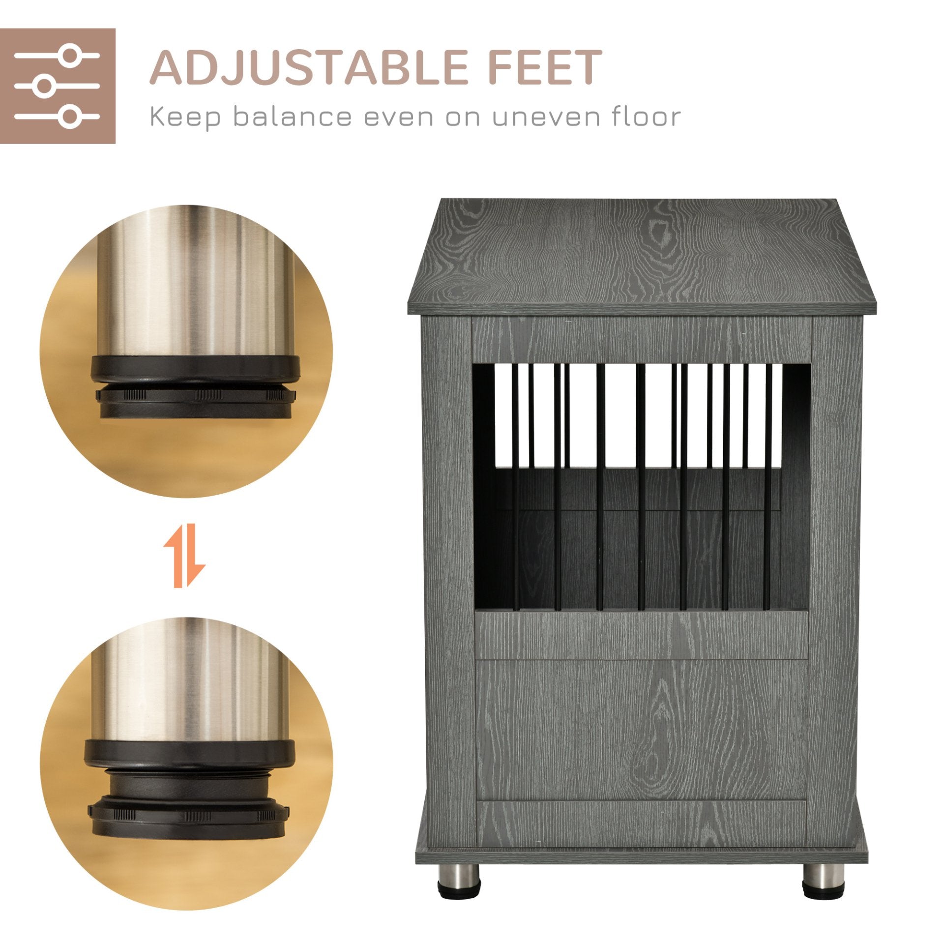 PawHut Dog Crate Furniture End Table, Pet Kennel for Small and Medium Dogs - Baig Merchant