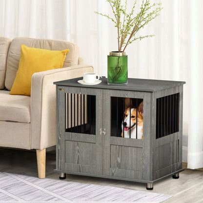 PawHut Dog Crate Furniture End Table, Pet Kennel for Small and Medium Dogs - Baig Merchant