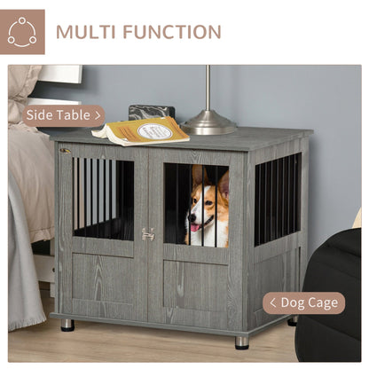 PawHut Dog Crate Furniture End Table, Pet Kennel for Small and Medium Dogs - Baig Merchant