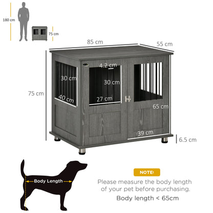 PawHut Dog Crate Furniture End Table, Pet Kennel for Small and Medium Dogs - Baig Merchant