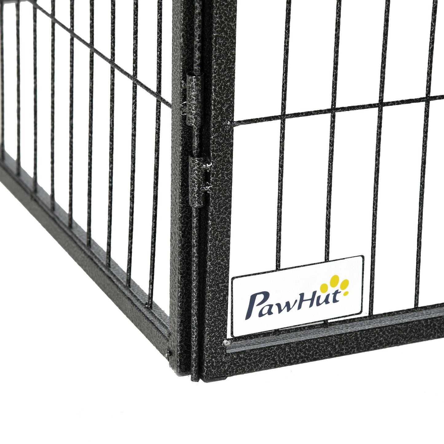 PawHut Heavy Duty Pet Playpen, 12 Panels Dog Pen Puppy Play Pen, Foldable Steel Dog Exercise Fence, with 2 Doors Locking Latch, 80 x 60 cm - Baig Merchant