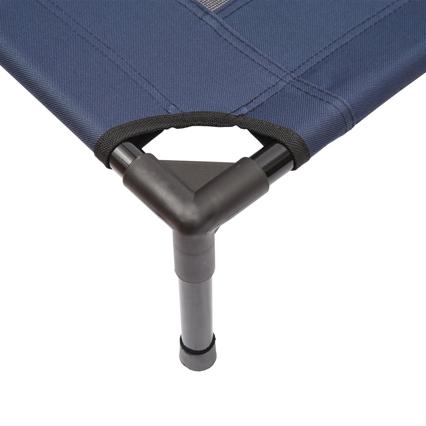 PawHut Raised Dog Bed Cat Elevated Lifted Puppy Pet Elevated Cot Portable Camping Basket – Blue (Large) - Baig Merchant