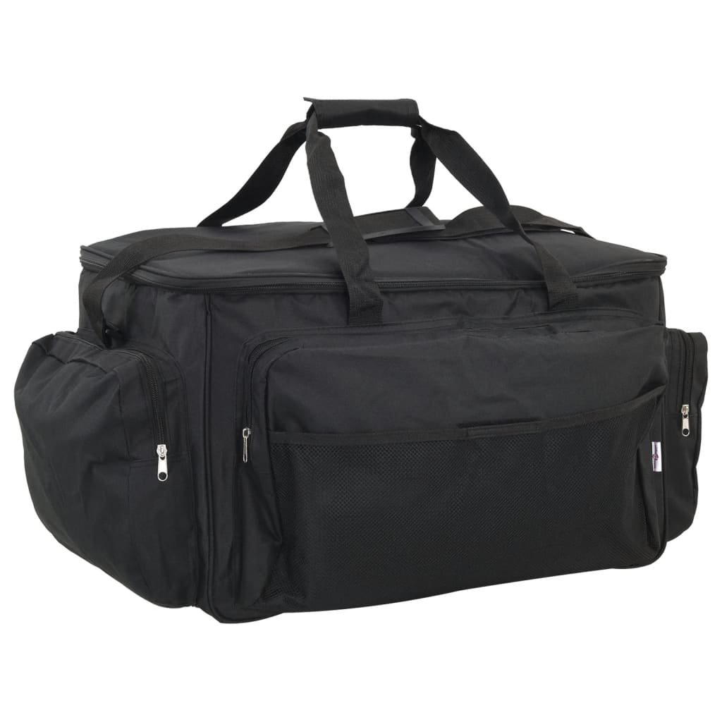 vidaXL Fishing Bag Waterproof Black Oxford Fabric - Baig Merchant