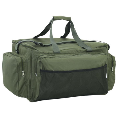 vidaXL Fishing Bag Waterproof Dark Green Oxford Fabric - Baig Merchant