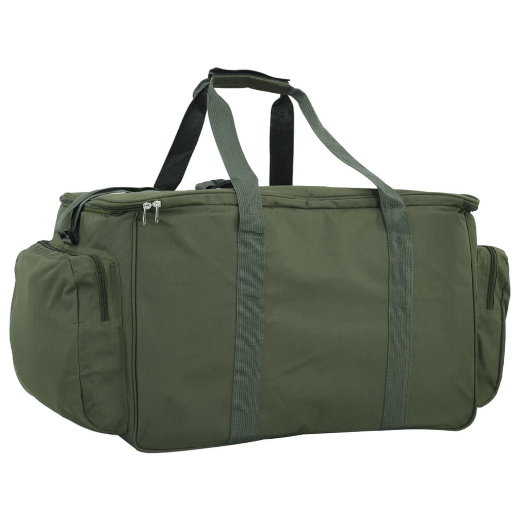 vidaXL Fishing Bag Waterproof Dark Green Oxford Fabric - Baig Merchant