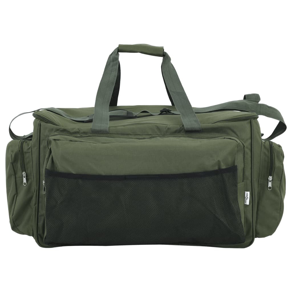 vidaXL Fishing Bag Waterproof Dark Green Oxford Fabric - Baig Merchant