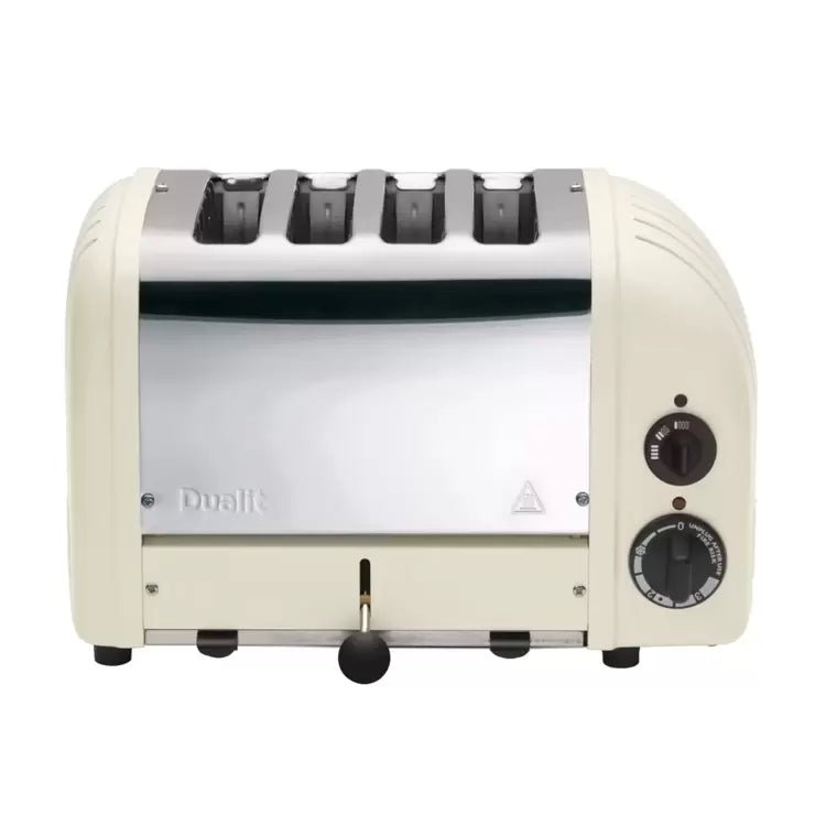 Dualit 4 Slot Classic Toaster With Sandwich Cage, Canvas White 40592 - Baig Merchant