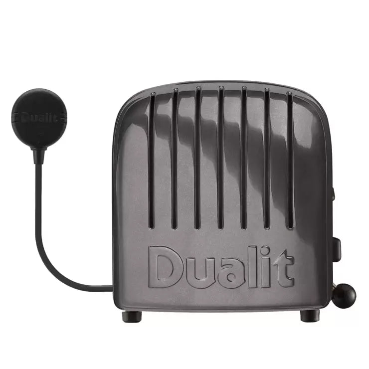 Dualit 4 Slot Classic Toaster With Sandwich Cage, Metallic Charcoal 40593 - Baig Merchant