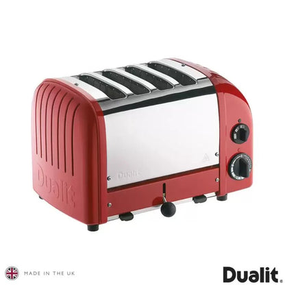 Dualit 4 Slot Classic Toaster With Sandwich Cage, Red 40591 - Baig Merchant