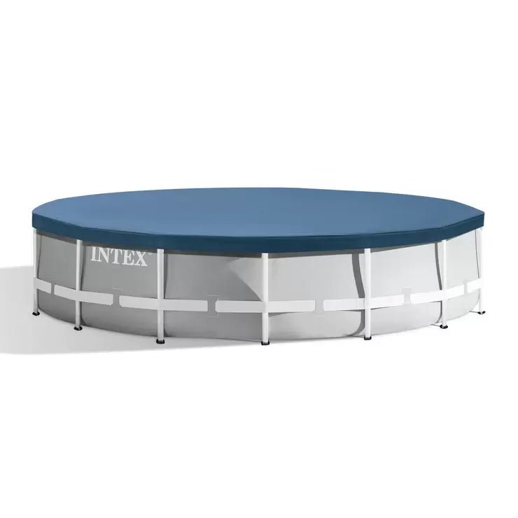 Intex 15ft (4.6m) Prism Frame Round Pool with Filter Pump and Ladder - Baig Merchant