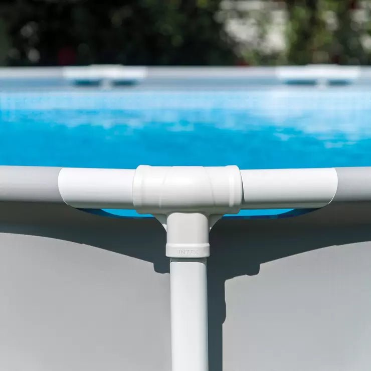 Intex 15ft (4.6m) Prism Frame Round Pool with Filter Pump and Ladder - Baig Merchant