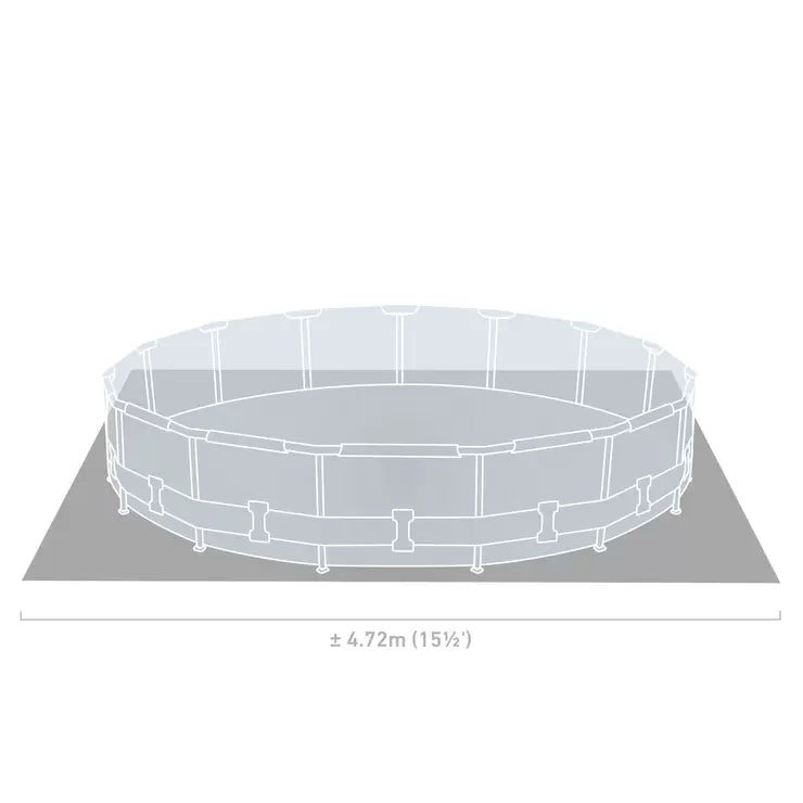 Intex 15ft (4.6m) Prism Frame Round Pool with Filter Pump and Ladder - Baig Merchant