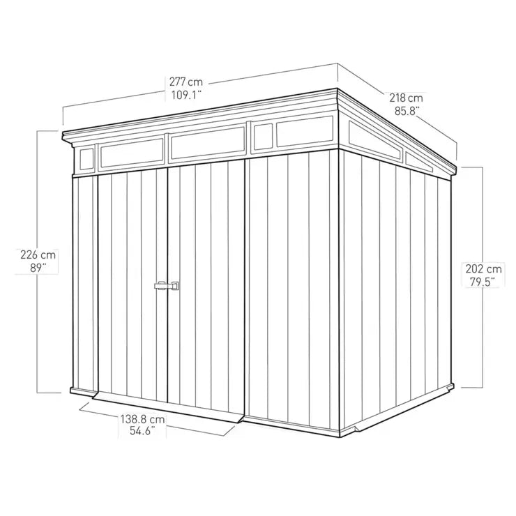 Keter Artisan 9ft 1" x 7ft 2" (2.8 x 2.2m) Storage Shed - Baig Merchant