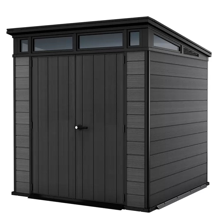 Keter Cortina 7ft 1" x 7ft 1" (2.16 x 2.16m) Large Outdoor Garden Storage Shed - Baig Merchant