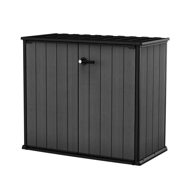 Keter Cortina Bella 4ft 6" x 2ft 4" (1.4 x 0.7m) 1,000 Litre Vertical Outdoor Storage Shed with Base - Baig Merchant