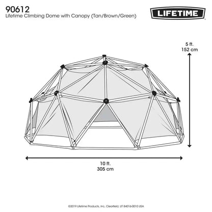 Lifetime Earthtone Dome Climber with Canopy (3-10 Years) - Baig Merchant