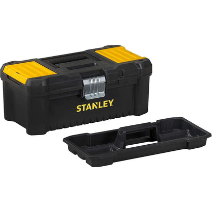 STANLEY STST1-75521 Essential 19 Toolbox with Metal latches, Black/Yellow, Inch - Baig Merchant