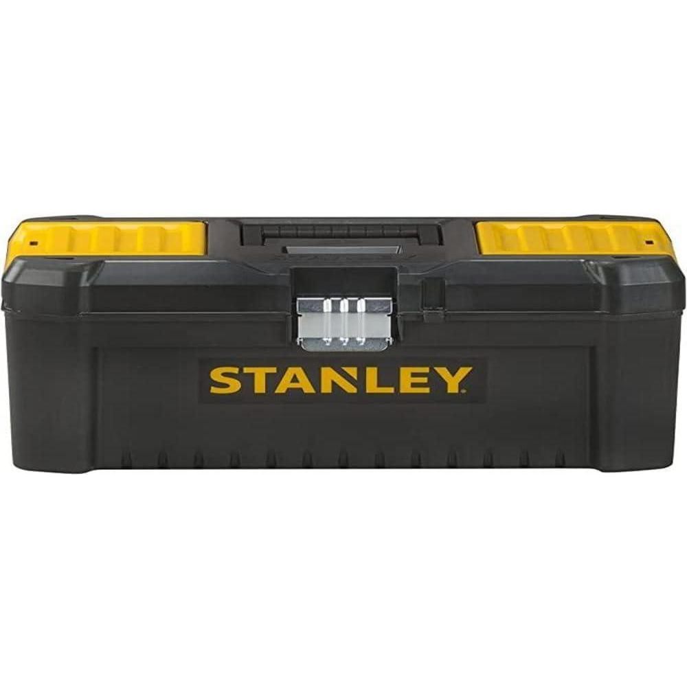 STANLEY STST1-75521 Essential 19 Toolbox with Metal latches, Black/Yellow, Inch - Baig Merchant