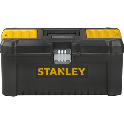 STANLEY STST1-75521 Essential 19 Toolbox with Metal latches, Black/Yellow, Inch - Baig Merchant