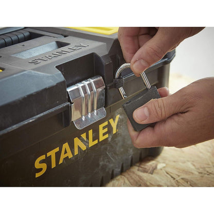 STANLEY STST1-75521 Essential 19 Toolbox with Metal latches, Black/Yellow, Inch - Baig Merchant