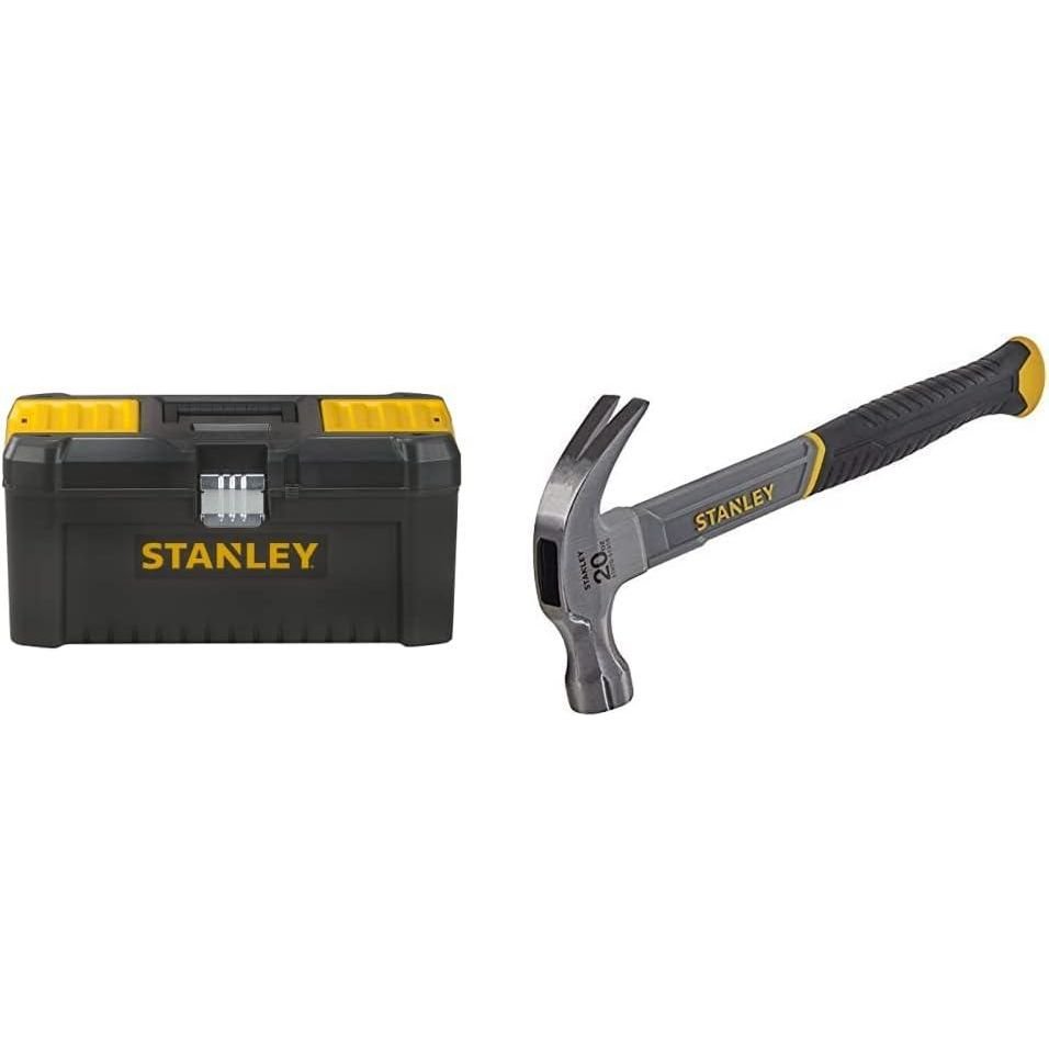 STANLEY STST1-75521 Essential 19 Toolbox with Metal latches, Black/Yellow, Inch - Baig Merchant