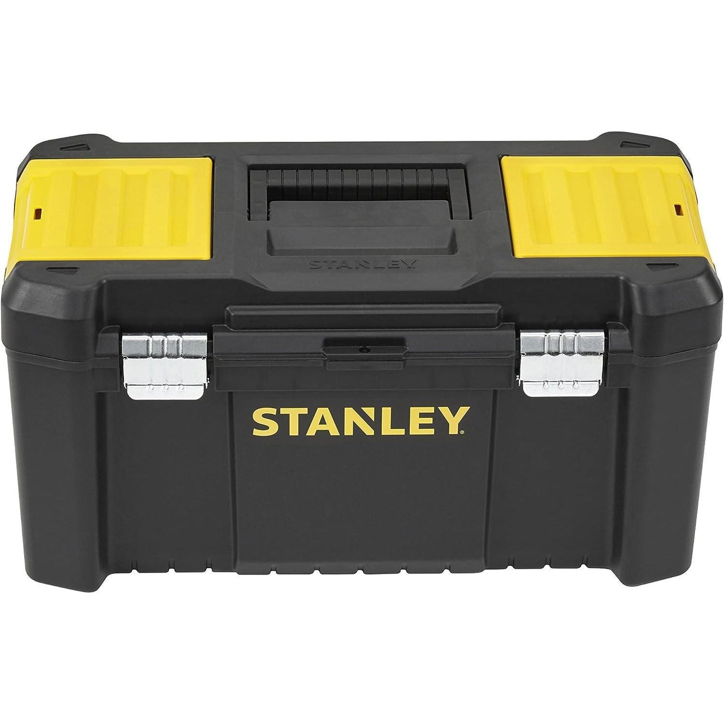 STANLEY STST1-75521 Essential 19 Toolbox with Metal latches, Black/Yellow, Inch - Baig Merchant