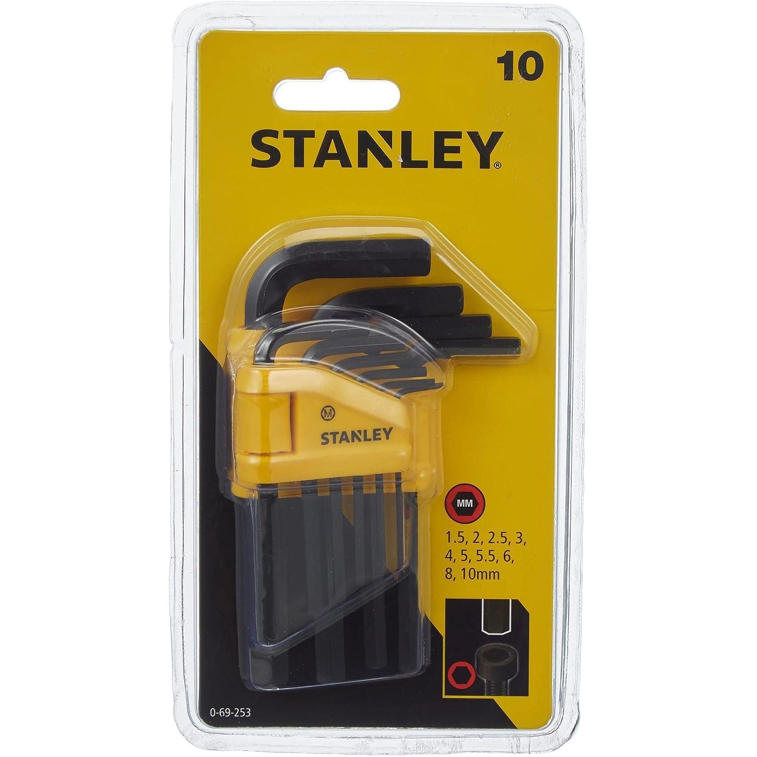 STANLEY STST1-75521 Essential 19 Toolbox with Metal latches, Black/Yellow, Inch - Baig Merchant