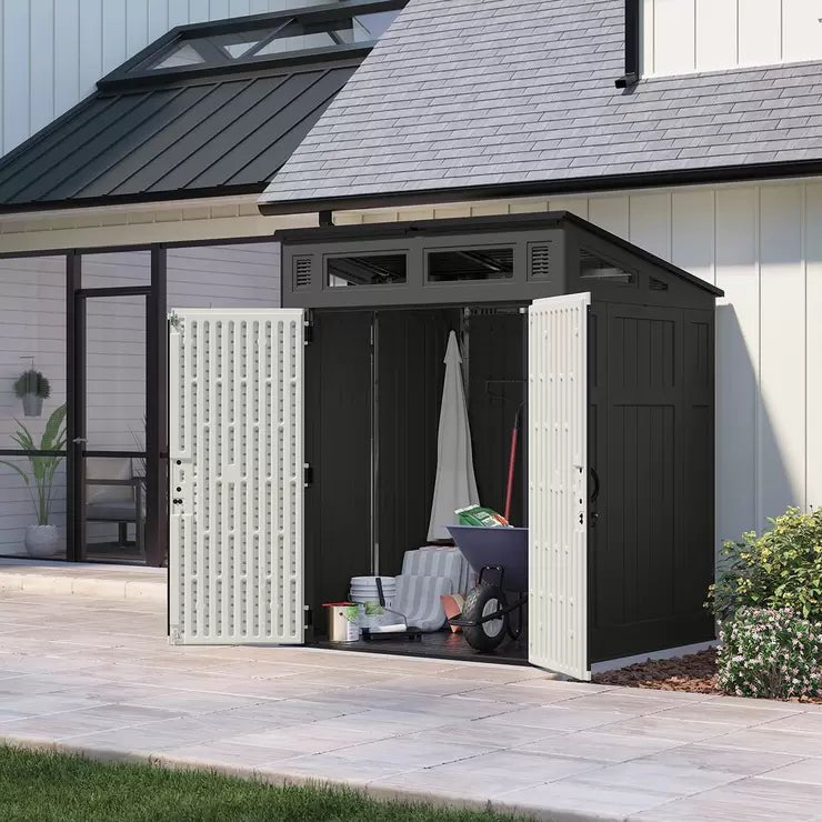 Suncast 6ft 2" x 5ft 8" (1.89 x 1.73m) Modern Storage Shed - Baig Merchant